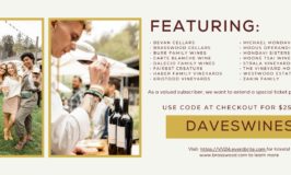 Vintner’s Vanguard, Brasswood  Cellars: Use Code: DAVESWINES ($25 OFF)